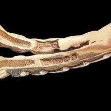 Load image into Gallery viewer, Vintage 9ct Yellow Gold Amethyst Rope Design Statement Ring