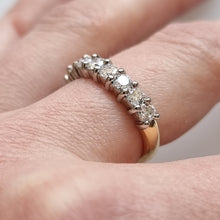 Load image into Gallery viewer, 18ct Yellow and White Gold Nine Stone Diamond Ring, 1.00 Carat