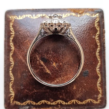 Load image into Gallery viewer, Vintage 18ct White Gold Diamond Cluster Ring, 0.30ct side