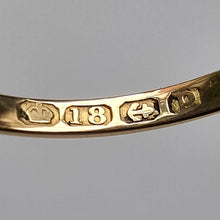 Load image into Gallery viewer, Antique 18ct Gold Diamond Navette Cluster Ring, Hallmarked Birmingham 1914 hallmark