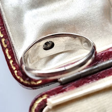 Load image into Gallery viewer, 18ct White Gold Diamond and Red Enamel Ring from behind