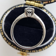 Load image into Gallery viewer, 18ct White Gold Diamond Ring with Diamond Shoulders, 0.33ct side profile