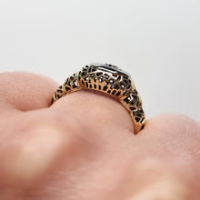 Load image into Gallery viewer, Antique 14k Gold Solitaire Diamond Ring, 0.25ct modelled
