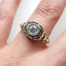 Load image into Gallery viewer, Antique 14k Gold Solitaire Diamond Ring, 0.25ct modelled