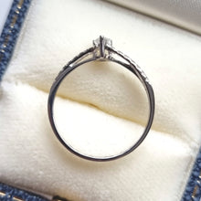 Load image into Gallery viewer, 18ct White Gold Pear and Brilliant Cut Diamond Ring, 0.30ct