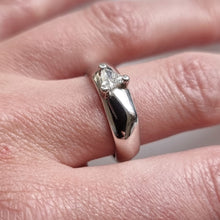 Load image into Gallery viewer, Platinum Trilliant Cut Diamond Solitaire Ring, 0.20ct