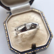 Load image into Gallery viewer, Platinum Trilliant Cut Diamond Solitaire Ring, 0.20ct