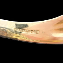 Load image into Gallery viewer, Vintage 18ct Yellow & White Gold Diamond Solitaire Ring, 0.40ct close-up of the 1998 hallmark inside the shank