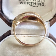 Load image into Gallery viewer, Antique 18ct Gold Ruby and Diamond Ring, Hallmarked Birmingham 1911 side profile