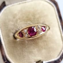 Load image into Gallery viewer, Antique 18ct Gold Ruby and Diamond Ring, Hallmarked Birmingham 1911 in box
