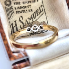 Load image into Gallery viewer, Vintage 18ct Yellow & White Gold Diamond Three Stone Ring, 1.00ct behind head