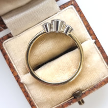 Load image into Gallery viewer, Vintage 18ct Yellow & White Gold Diamond Three Stone Ring, 1.00ct side profile