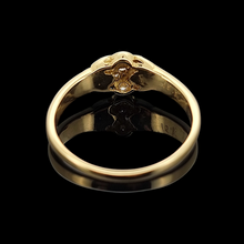 Load image into Gallery viewer, Vintage 18ct Yellow Gold Diamond Kiss Ring