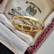 Load image into Gallery viewer, Vintage 18ct Yellow Gold Diamond Marquise Shaped Cluster Ring behind head