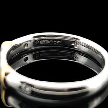 Load image into Gallery viewer, Vintage 18ct Yellow and White Gold Three Stone Diamond Band