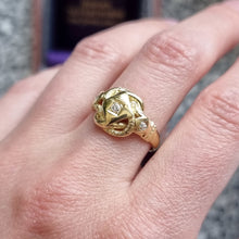 Load image into Gallery viewer, Antique 18ct Gold Diamond Knot Ring, Hallmarked Chester 1917 modelled