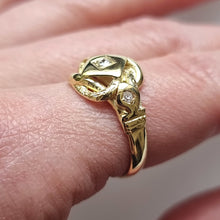 Load image into Gallery viewer, Antique 18ct Gold Diamond Knot Ring, Hallmarked Chester 1917 modelled