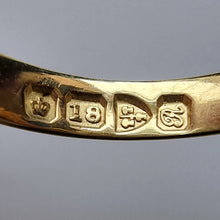 Load image into Gallery viewer, Antique 18ct Gold Diamond Knot Ring, Hallmarked Chester 1917 hallmark