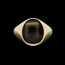 Load image into Gallery viewer, Vintage 18ct Yellow Gold Plain Oval Signet Ring, Hallmarked Birmingham 1992