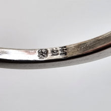 Load image into Gallery viewer, Vintage 9ct White Gold Blue Zircon Ring stamp