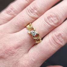 Load image into Gallery viewer, Vintage 18ct Gold 0.20ct Diamond Solitaire Ring modelled