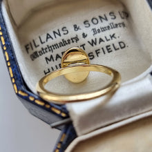 Load image into Gallery viewer, Vintage 18ct Gold Star Ruby Solitaire Ring from behind