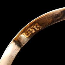 Load image into Gallery viewer, Close-up of a 14K stamp inside a yellow gold ring shank