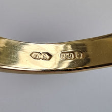 Load image into Gallery viewer, 18ct Yellow Gold Brilliant Cut Diamond Twist Ring 750 stamp