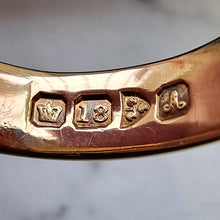 Load image into Gallery viewer, Antique 18ct Yellow Gold Signet Ring, Hallmarked Chester 1901 hallmark inside shank