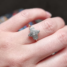 Load image into Gallery viewer, Vintage 18ct Yellow & White Gold Diamond Ring modelled