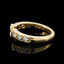 Load image into Gallery viewer, 18ct Yellow Gold Oval and Brilliant Cut Diamond Engagement Ring