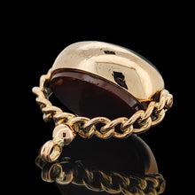 Load image into Gallery viewer, Antique 9ct Yellow Gold Bloodstone and Carnelian Swivel Fob Seal