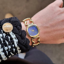 Load image into Gallery viewer, Longines Retro 1970's 9ct Gold Lapis Dial Mechanical Wrist Watch modelled