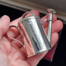 Load image into Gallery viewer, Edwardian Sterling Silver Watering Can, Hallmarked Birmingham 1902 in hand