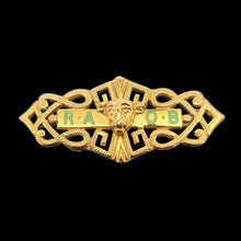 Load image into Gallery viewer, Vintage 9ct Gold RAOB Masonic Brooch