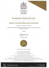 Load image into Gallery viewer, Jeremy Silverthorne Fine Jewellery NAJ Certificate