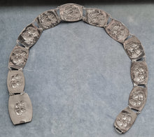 Load image into Gallery viewer, Edwardian Sterling Silver Cherub Panel Belt by Sampson Mordan & Co back