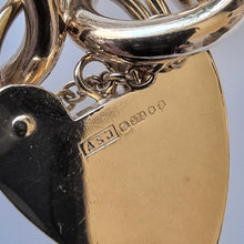 Load image into Gallery viewer, Vintage Solid 9ct Gold Curb Charm Bracelet, 88.5 grams hallmark