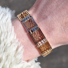 Load image into Gallery viewer, Vintage 9ct Gold Gate Bracelet with Heart Padlock, 24.4 grams