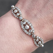 Load image into Gallery viewer, Antique 18ct Gold & Silver Old-Cut Diamond Bracelet, 2.00ct modelled