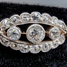 Load image into Gallery viewer, Antique 18ct Gold & Silver Old-Cut Diamond Bracelet, 2.00ct close-up