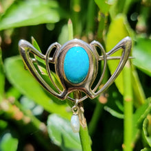 Load image into Gallery viewer, Art Nouveau 9ct Gold Turquoise & Pearl Brooch by Barnet Henry Joseph