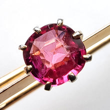 Load image into Gallery viewer, Edwardian 18ct Gold Ruby & Diamond Bar Brooch close-up