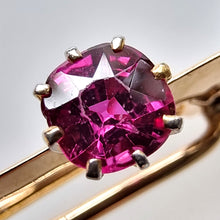 Load image into Gallery viewer, Edwardian 18ct Gold Ruby & Diamond Bar Brooch close-up