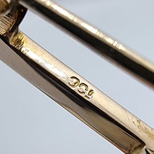 Load image into Gallery viewer, Antique 9ct Gold Opal & Pearl Bar Brooch by Murrle Bennett stamp