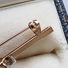 Load image into Gallery viewer, Antique 18ct Gold Opal & Diamond Bar Brooch clasp