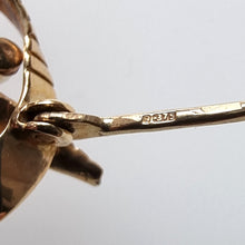 Load image into Gallery viewer, Vintage 9ct Gold Blue Zircon & Pearl Bouquet Brooch pin