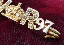 Load image into Gallery viewer, Victorian 9ct Gold Diamond Jubilee Bar Brooch