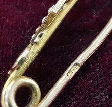 Load image into Gallery viewer, Victorian 9ct Gold Diamond Jubilee Bar Brooch