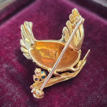 Load image into Gallery viewer, Vintage 18ct Gold Bird Brooch by Ben Rosenfeld